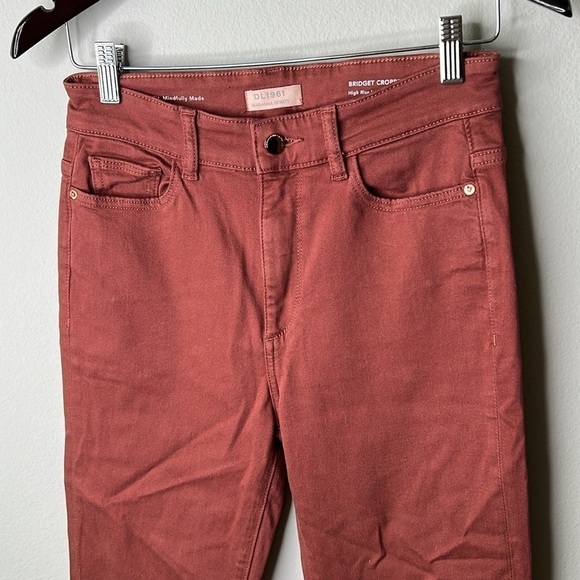 DL1961 Anthropologie Bridget Cropped High Rise Intrasculpt Boot Jean Size 27 - Picture 3 of 11